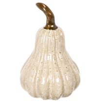 Artikel Decoratieve keramische pompoen, herfsttafeldecoratie, 12 cm