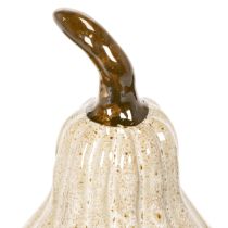 Artikel Decoratieve keramische pompoen, herfsttafeldecoratie, 12 cm