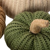 Artikel Decoratieve gebreide pompoenen, herfstdecoratie, 10 cm, 6 stuks