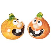 Artikel Decoratieve pompoenfiguurtjes als leuke herfstdecoratie, 6 cm, 2 stuks