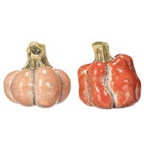 Artikel Pompoenenset: Kleine decoratieve pompoenen voor herfstdecoratie, 5 cm, 3 stuks