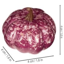 Artikel Mini pompoen decoratieset, herfst- en Halloweenversieringen, diverse kleuren, 4 cm, 24 stuks