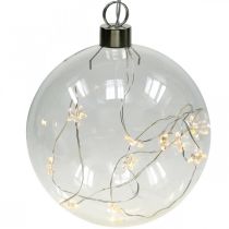 Kerstbal LED bal Ø12cm 15L binnenkant warm witte timer