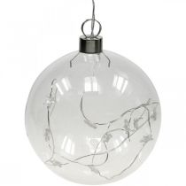 Kerstbal LED bal Ø12cm 15L binnenkant warm witte timer