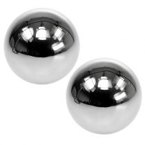 Artikel Decoratieve ballen RVS Ø11cm 2 st