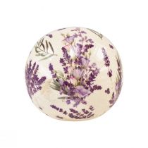 Artikel Keramieken bol klein lavendel keramiek decoratie paars crème Ø9,5cm