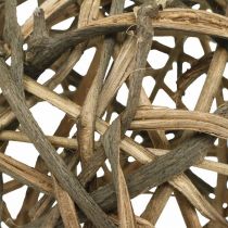 Decoratiebal naturel vinewood Ø15cm