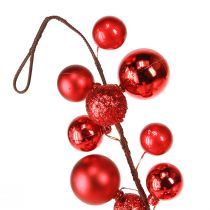 Artikel Rode kerstbal guirlande 160cm kerstversiering boom guirlande