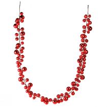 Artikel Rode kerstbal guirlande 160cm kerstversiering boom guirlande