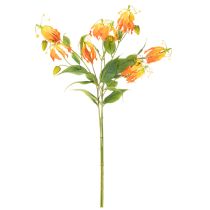 Artikel Kunstmatige Gloriosa oranje bloem met lange stelen voor vazen 80cm 3 stuks