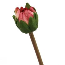 Artikel Kunstbloem dahlia roze bloesem met knop H57cm