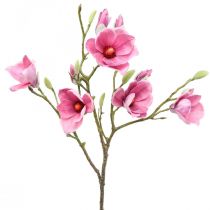 Kunstbloem magnolia tak, magnolia roze roze 92cm