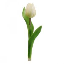 Tulp Wit Real Touch Lentebloem H21cm