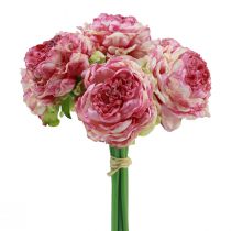 Artikel Kunstbloemen Decoratie Kunstpioenen Roze Antiek 27cm 7 st