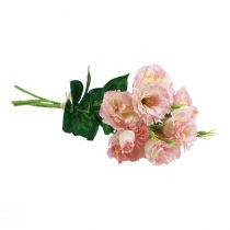 Artikel Kunstbloemen Eustoma Lisianthus roze crème 52cm 5 st