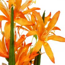 Kunstbloemen Nerine Oranje Guernsey Lelies Herfstbloemen 48cm