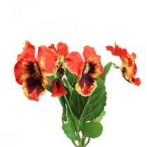 Kunstbloemen, zijden bloemen, viooltje oranje 29cm