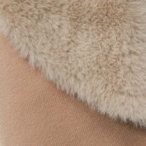 Artikel Imitatiebont decoratieve bont ronde tafelloper bonttapijt beige Ø38cm