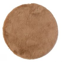 Artikel Imitatiebont sierbont ronde tafelloper bonttapijt bruin Ø38cm