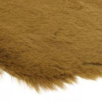 Artikel Bontkleed decoratief bruin kunstbontkleed 55×38cm