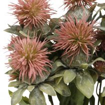 Kunstplanten saffloer distel tak distel roze 4st