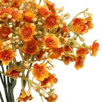 Artikel Gypsophila kunstbloemen gipskruid oranje L30cm 6 stuks in een bos