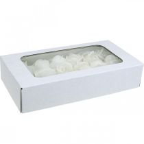 Artikel Kunstrozen crème wax rozen decoratieve rozen wax Ø6cm 18 st