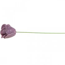 Artikel Kunstrozen lila wasrozen decoratieve rozen was Ø6cm 18 st