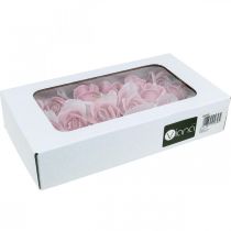 Artikel Kunstrozen roze wasrozen decoratieve rozen was Ø6cm 18 st
