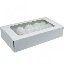 Artikel Kunstrozen witte wasrozen decoratieve rozen was Ø6cm 18 st