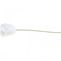 Artikel Kunstrozen witte wasrozen decoratieve rozen was Ø6cm 18 st