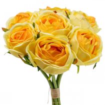 Kunstrozen Gele Kunstrozen Zijden Bloemen 28cm 7st