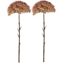 Artikel Kunsttak herfstdecoratie bloementak bruin rood 45cm 2 stuks