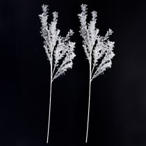 Artikel Kunstmatige tak mat decoratieve tak winterdecoratie wit 78cm 2 stuks