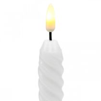 LED kaarsen witte timer echte was voor batterij 25cm 2st