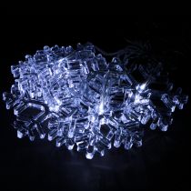 Artikel LED raamdecoratie Kerst koud wit voor batterij 25×90cm