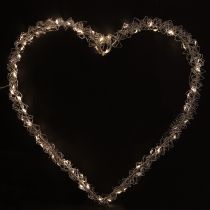 Artikel LED hart metalen decoratieve hanglamp, warm wit, 30 cm