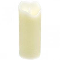 LED kaars van echt was met timer Creme Voor batterij H17cm
