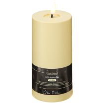 Artikel LED Kaars met Timer Groen Beige Buiten Ø7.5cm H18cm