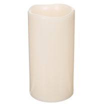 Artikel Grote LED-kaars op batterijen met timer, warm wit, voor buiten, 25 cm