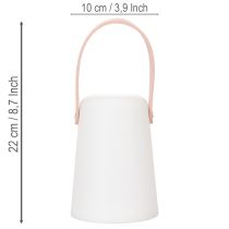 Artikel Lamp met handvat, draagbare LED-lamp voor binnen- en buitengebruik, 22 cm, 3 stuks