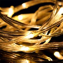 Artikel LED lichtketting 20 indoor 2m warm wit timer werkt op batterijen