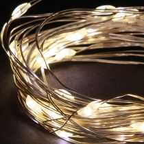 Artikel LED-lichtsnoer 40 micro-LED&#39;s warm witte timer voor batterij 6 stuks
