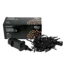 Artikel LED rijstlichtketting 80 LED slinger voor buiten warm wit 6m