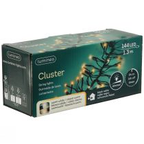 Artikel LED lichtketting cluster buitentimer 144 LED 130cm