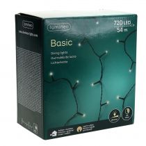 Artikel LED rijstlichtketting warm wit voor buiten 720er 54m