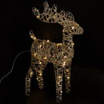 Artikel LED Rendier Metalen Kerstdecoratie Binnen Goud H40cm