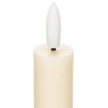Artikel LED-kaars in wit met warm wit licht, 24 cm, met timer, 2 stuks