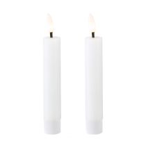 Artikel LED-stokkaars witte waskaars LED warm wit 14,5cm 2 stuks
