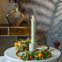 Artikel LED-stokkaarsen met timer groefkaarsen crème 24,5cm 4 stuks